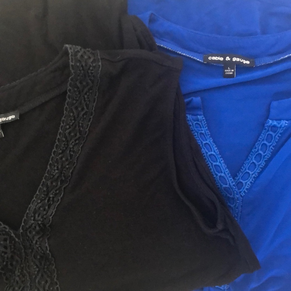 Lot of two cable & gauge swing style tops